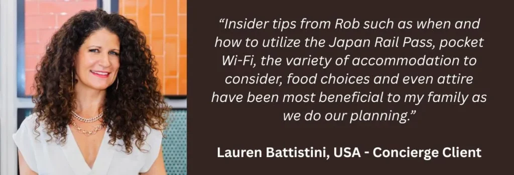 testimonial banner Lauren Battistini - Concierge client